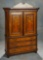 Superb English Satinwood Marquetry Cabinet Signed by Makers Edwards & Roberts 1600/2400
