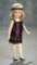 German Bisque Miniature Flapper Doll, 1078, by Simon & Halbig 300/500