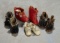Four Pairs of Tiny Antique Doll Shoes 300/500