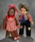 Rare Large Italian Character Googly-Eyed Dolls by Lenci from Shirley Temple Collection  2200/2800