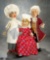 Trio of German Felt Puppet-Dolls by Else Hecht Including Chef and Count 600/900