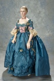 Very Beautiful Continental All-Wooden Carved Lady Doll 4000/6000