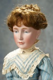 Rare German Bisque Lady, Model 152, Portrait of Rosa Luxemburg, Simon and Halbig 14,000/18,000
