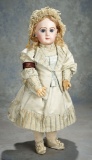 All-Original French Bisque Bebe by Jumeau with Couturier Costume and Signed Shoes 5500/7500
