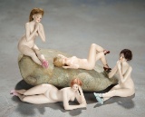 Four German All-Bisque Bathing Beauties in a Variety of Poses 800/1200