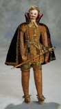 German Bisque Doll in Antique Cavalier Presentation 400/500