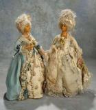 French Poured Wax Fashion Lady in Original Couture Costume of Louis XVI Style, 1777 700/1000