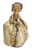 French Poured Wax Fashion Lady in Original Couture Costume of Louis XVI Style, 1776 700/1100