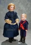 French Bisque Doll, Model 238, by SFBJ with Lady Body 1100/1500