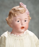 Rare German Bisque Character Girl, Model 7851, by Gebruder Heubach 1200/1800