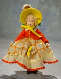 Italian Felt Miniature Doll with Bumblebee Applique by Lenci 500/700