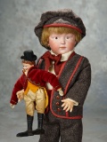 German Bisque Painted Eye Character by Kestner with Toy Schoenhut 1400/1800