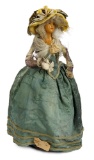French Poured Wax Fashion Lady in Original Couture Costume of Louis XVI Style, 1777 400/500