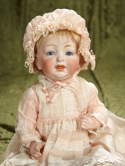 14" German bisque character, 211, by Kestner with original body and wig. $400/500