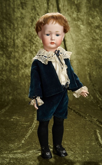 21" German bisque character, 2072, by Bahr and Proschild with side-hip toddler body. $600/900