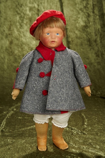 18" American cloth doll "Kamkins" by Louise Kampes. $800/1000