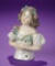 German Porcelain Half-Doll with Uniquely Sculpted Clasped Fingers by Ernst Bohne Sohne 400/600