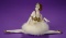 German Porcelain Half-Doll as Theatrical Performer with Powder Puff 500/700