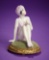 German Porcelain Bathing Beauty in Seated Pose, on Pincushion Base 200/300