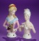 Two German Porcelain Half-Dolls Depicting Ladies with Binoculars or Love Letter 250/350