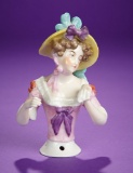 German Porcelain Half-Doll 