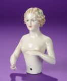 German Porcelain Half-Doll 