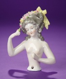 German Porcelain Half-Doll 