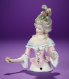 German Porcelain Half-Doll 