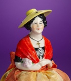 German Porcelain Half-Doll 