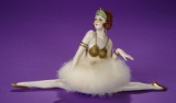 German Porcelain Half-Doll as Theatrical Performer with Powder Puff 500/700