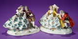 German Porcelain Vignettes of Courting Couples 400/500