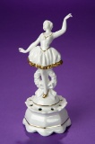 German Porcelain Ballerina with Gold Leaf Edging 150/250