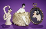 Three German Porcelain Half-Doll Novelties 100/200