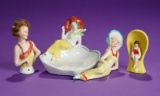 Four German Porcelain Sunbathing Ladies 200/300