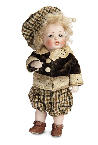 German All-Bisque Toddler, model 178, with Wonderful Costume 400/500