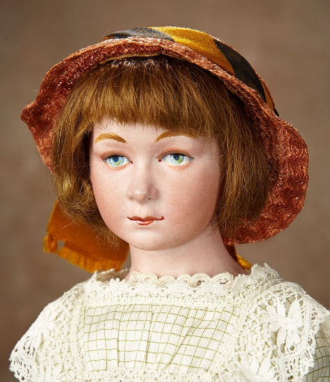 French Bisque Character Doll by DeFuisseaux with Very Expressive Features 800/1200