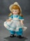 Tosca-Braided Alexander-Kins in Teal Blue Dress with Pinafore, 1963 300/500