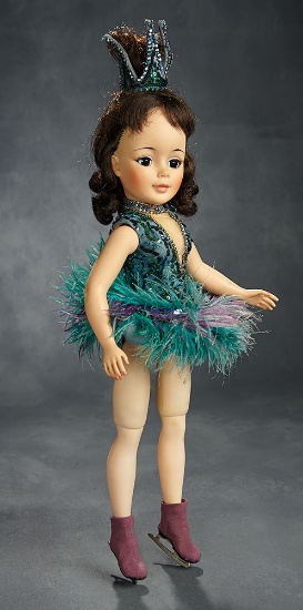 Brunette Portrait with Jacqueline Face as Ice Capade Doll. C. 1968 900/1100