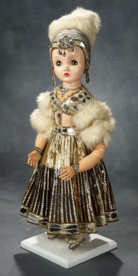 Extremely Rare Large Presentation Winnie in Lavish Ice Capades Costume, 1954 1100/1200