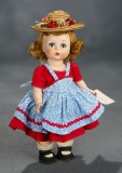 Tosca-Haired Alexander-Kins in Red Cotton Dress, Early Box, 1953 300/500