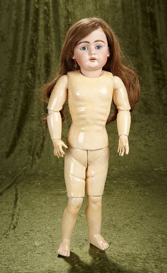 24" German bisque child, model 320, by Bahr and Proschild with rare original body. $800/1000