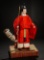Japanese Ningyo as Imperial Guard in Vibrant Costume with Original Signature Box 600/900