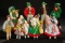 Nine German Miniature Cloth Dolls in the Tyrolean Manner by BAPS 300/400