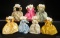 Seven German Cloth Miniature Angels by BAPS, Special Commission for Huguette Clark 300/500