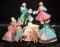Seven German Cloth Miniature Dolls in the Rococo Manner by BAPS 300/400