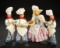 German Cloth Dolls Depicting Three Bakers and a Lady by BAPS 200/300