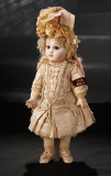 All-Original French Bisque Brown-Eyed Bebe, Emile Jumeau, Gilt Letter Armband, Shoes 5000/7500