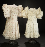 Two, French Bisque Chemise Dresses for Bebe Jumeau 400/600