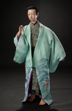 Japanese Ningyo as Fisherman with Hand-Painted Costume and Original Box 600/800