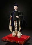 Japanese Ningyo as Emperor Doll with Extended White Train 700/900